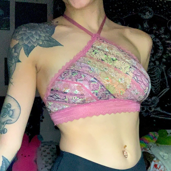 pink victoria’s secret lace bralette - Picture 3 of 3